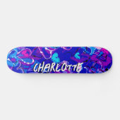 Skateboard Coeurs Graffiti Bleus : Carrousel avec style et pa (Horz)