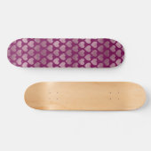 Skateboard Cœurs Pailletés Or Rose (Horz)