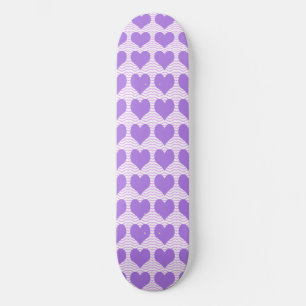 Skateboard Coeurs pourpres
