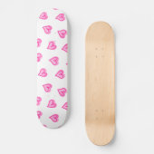 Skateboard Coeurs roses (Recto)