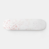 Skateboard Coeurs rouges (Horz)