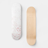 Skateboard Coeurs rouges (Recto)