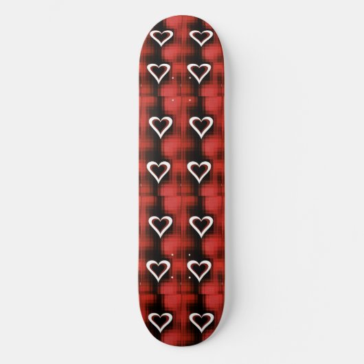 Skateboard Coeurs sur le tableau de bord (Recto)