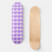 Skateboard Cœurs Violets (Recto)