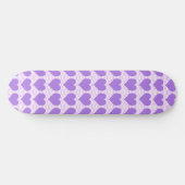 Skateboard Cœurs Violets (Horz)