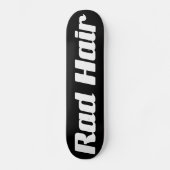 Skateboard Coiffure noire et blanche Typographie Couleurs per (Recto)