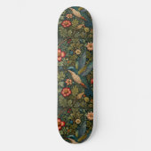 Skateboard Colibri bohème art boho chic botanique (Recto)