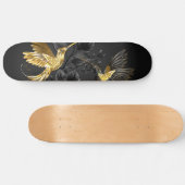 Skateboard Colibri noir et or (Horz)