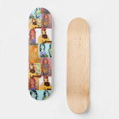Skateboard collage de filles folksinger (Recto)