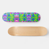Skateboard Collage de jardin de tournesols en patchwork abstr (Horz)