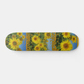 Skateboard collage de tournesol dans le ciel bleu skatboard d (Horz)