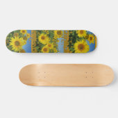 Skateboard collage de tournesol dans le ciel bleu skatboard d (Horz)