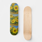Skateboard collage de tournesol dans le ciel bleu skatboard d (Recto)