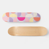 Skateboard Collage Motif moderne du milieu du siècle (Horz)