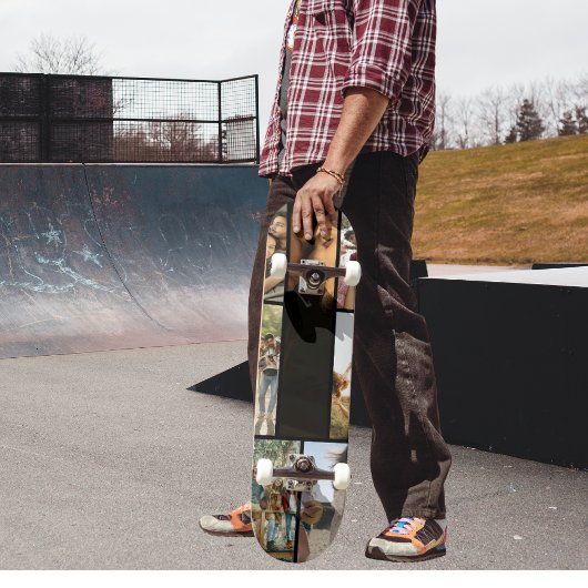 Skateboard Collage Photo Personnalisé Moderne 7 