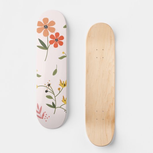 Skateboard collection de fleurs (Recto)