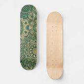 Skateboard Collection Mandala Gold Green (Recto)