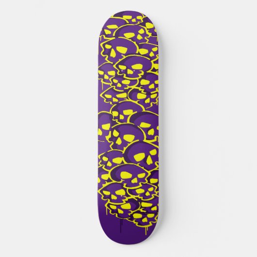 Skateboard Colonne De Graffiti De Crânes (Recto)