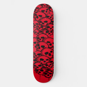Skateboard Colonne De Graffiti De Crânes