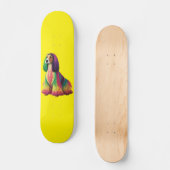 Skateboard Coloré Afghan Hound (Recto)