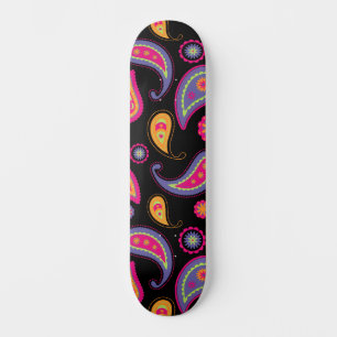 Skateboard Coloré Paisley sans couture Motif