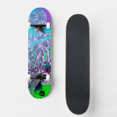 Skateboard Coloré psychédélique (Recto)