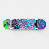 Skateboard Coloré psychédélique (Horz)