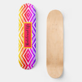 Skateboard Coloré tendance géométrique (Recto)