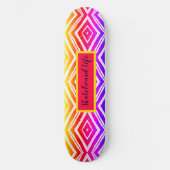 Skateboard Coloré tendance géométrique (Recto)
