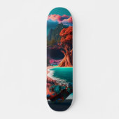Skateboard Colored skull (Devant)