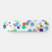 Skateboard Colorée Flottante moderne Polka Motif (Horz)