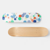 Skateboard Colorée Flottante moderne Polka Motif (Horz)