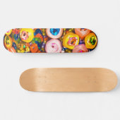 Skateboard Colorful Button Jewels (Horz)
