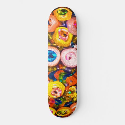 Skateboard Colorful Button Jewels (Recto)