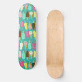 Skateboard Colorful Ice Cream Pattern Summer  (Recto)