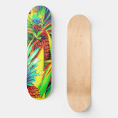 SKATEBOARD COLORFUL PINEAPPLE  PATTERNS  (Recto)