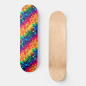 Skateboard Colorful Rainbow Triangle Repeating Shape Pattern (Recto)