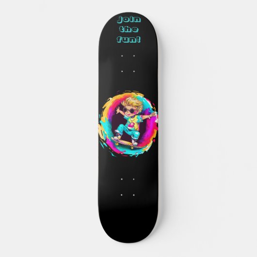 SKATEBOARD COLORFUL SKATER FUN! (Recto)