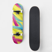 Skateboard-Colorful Waves Skateboard-deck Skateboard (Voorkant)