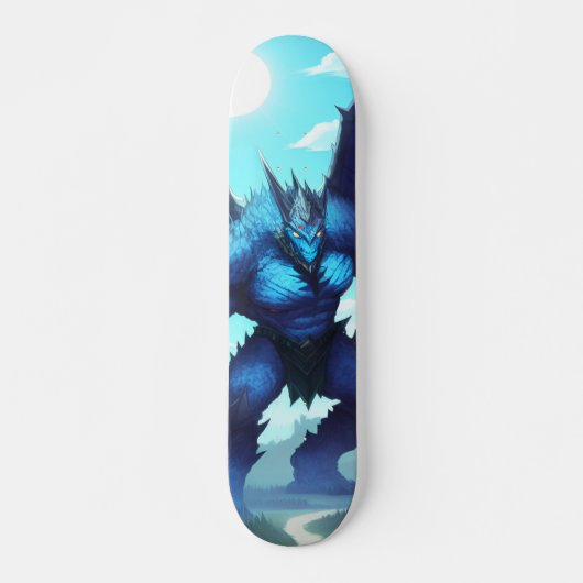 Skateboard Colosal monstruo azul del bosque (Voorkant)