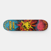Skateboard Comic Explosion Pop Art - Bold 'Boom ! ' & 'Kapow  (Horz)