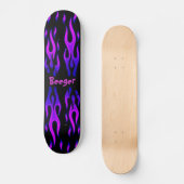 Skateboard (comp) - Blauwe en Paarse vliezen (Voorkant)