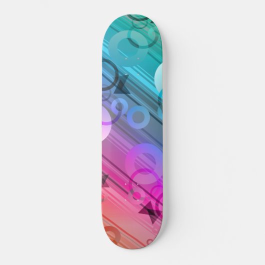 Skateboard Composition Abstraite (Recto)