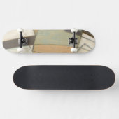 Skateboard Composition Abstraite avec des couleurs bouchées (Horz)