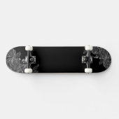 Skateboard Composition des fleurs noires (Horz)