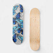 Skateboard Composition des White and Blue Butterflies (Recto)