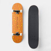 Skateboard Computer Tech Orange Yellow Kids Circuit Board (Recto)
