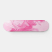 Skateboard Conception Abstraite de Fumée Rose Pastel (Horz)