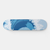 Skateboard Conception Abstraite de Vague de Curl Rip en Océan (Horz)