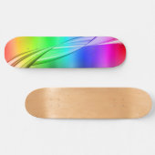 Skateboard Conception Abstraite des couleurs arc-en-ciel (Horz)